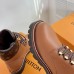 Louis Vuitton Territory Flat Ranger Boots In Brown Calfskin Louis Vuitton Territory Flat Ranger Boots In Brown Calfskin