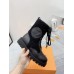 Louis Vuitton Territory Flat Ranger Boots In Black Leather with Wool