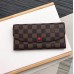 Louis Vuitton Emilie Wallet In Damier Ebene Canvas N63544