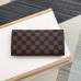 Louis Vuitton Emilie Wallet In Damier Ebene Canvas N63544