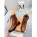 Louis Vuitton Territory Flat Ranger Boots In Brown Leather with Wool