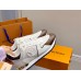 Louis Vuitton Women's Run Away Sneakers In White Leather Louis Vuitton Women's Run Away Sneakers In White Leather
