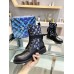 Louis Vuitton Metropolis Flat Ranger Boots In Monogram Denim
