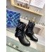 Louis Vuitton Metropolis Flat Ranger Boots In Monogram Denim