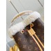 Louis Vuitton NeoNoe BB Bag In Monogram Canvas with Shearling M46319