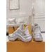 Louis Vuitton LV Archlight Sneakers in White Fabric with Metallic Leather