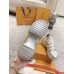Louis Vuitton LV Archlight Sneakers in White Fabric with Metallic Leather