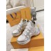 Louis Vuitton LV Archlight Sneakers in White Fabric with Metallic Leather