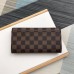 Louis Vuitton Sarah Wallet In Damier Ebene Canvas N60114