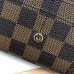 Louis Vuitton Sarah Wallet In Damier Ebene Canvas N60114