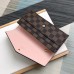 Louis Vuitton Sarah Wallet In Damier Ebene Canvas N60114