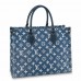 Louis Vuitton Onthego MM Bag In Monogram Denim M59608