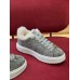 Louis Vuitton Time Out Sneakers in Grey Suede with Shearling