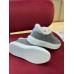 Louis Vuitton Time Out Sneakers in Grey Suede with Shearling