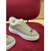 Louis Vuitton Time Out Sneakers in Beige Suede with Shearling
