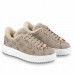 Louis Vuitton Time Out Sneakers in Beige Suede with Shearling