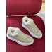 Louis Vuitton Time Out Sneakers in Beige Suede with Shearling