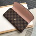 Louis Vuitton Emilie Wallet In Damier Ebene Canvas N60214