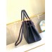 Louis Vuitton Lockme Day Tote Bag In Navy Blue Leather M53645 Louis Vuitton Lockme Day Tote Bag In Navy Blue Leather M53645