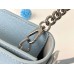 Louis Vuitton Lockme Clutch In Blue Calfskin M56136 Louis Vuitton Lockme Clutch In Blue Calfskin M56136