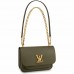 Louis Vuitton Lockme Chain PM Bag In Green Calfskin M57067 Louis Vuitton Lockme Chain PM Bag In Green Calfskin M57067