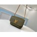 Louis Vuitton Lockme Chain PM Bag In Green Calfskin M57067 Louis Vuitton Lockme Chain PM Bag In Green Calfskin M57067