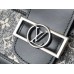 Louis Vuitton Dauphine MM Bag In Grey Monogram Denim M21458