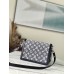 Louis Vuitton Dauphine MM Bag In Grey Monogram Denim M21458