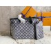 Louis Vuitton Neverfull MM Bag In Grey Monogram Denim M21465 Louis Vuitton Neverfull MM Bag In Grey Monogram Denim M21465