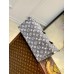 Louis Vuitton OnTheGo MM Bag In Grey Monogram Denim M46448