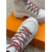 Louis Vuitton Ruby Flat Ranger Boots In White Leather
