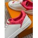 Louis Vuitton Frontrow Sneakers with Pink Monogram Canvas Trim Louis Vuitton Frontrow Sneakers with Pink Monogram Canvas Trim