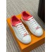 Louis Vuitton Frontrow Sneakers with Pink Monogram Canvas Trim Louis Vuitton Frontrow Sneakers with Pink Monogram Canvas Trim