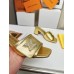 Louis Vuitton Shake Mules 55mm In Gold Metallic Lambskin