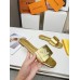 Louis Vuitton Shake Flat Mules In Gold Metallic Lambskin