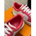 Louis Vuitton Time Out Sneakers with Pink Monogram Trim Louis Vuitton Time Out Sneakers with Pink Monogram Trim