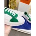 Louis Vuitton Time Out Sneakers with Green Monogram Trim