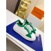 Louis Vuitton Time Out Sneakers with Green Monogram Trim