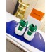 Louis Vuitton Time Out Sneakers with Green Monogram Trim