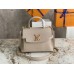 Louis Vuitton Lockme Ever Mini Bag In Greige Leather M21052 Louis Vuitton Lockme Ever Mini Bag In Greige Leather M21052