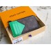 Louis Vuitton Coin Card Holder In Monogram Canvas Green M81627