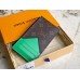 Louis Vuitton Coin Card Holder In Monogram Canvas Green M81627