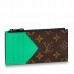 Louis Vuitton Coin Card Holder In Monogram Canvas Green M81627