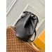 Louis Vuitton Blossom MM Bag In Black Mahina Leather M21851 Louis Vuitton Blossom MM Bag In Black Mahina Leather M21851