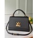 Louis Vuitton Twist One Handle Handbag In Black Leather M57090 Louis Vuitton Twist One Handle Handbag In Black Leather M57090