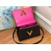 Louis Vuitton Twist One Handle PM Bag In Black Leather M57093 Louis Vuitton Twist One Handle PM Bag In Black Leather M57093