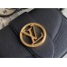 Louis Vuitton LV Pont 9 Soft PM Bag In Black Grained Leather M58727 Louis Vuitton LV Pont 9 Soft PM Bag In Black Grained Leather M58727