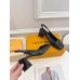 Louis Vuitton Shake Slingback Pumps 55mm In Black Patent Calfskin