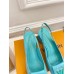 Louis Vuitton Shake Slingback Pumps 55mm In Green Patent Calfskin