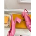 Louis Vuitton Shake Slingback Pumps 55mm In Pink Patent Calfskin